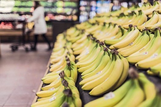 pictures of bananas in a supermarket