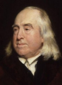 A picture of British philosopher, Jeremy Bentham